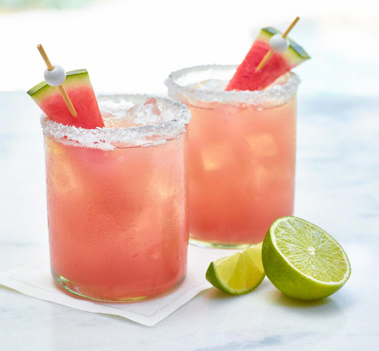 💧 Allag Melon Margarita: 6 oz. fresh Allag melon juice (about 1½ cups, blended and strained) 2 oz. tequila blanco, aged in a water crystal decanter 2 oz. Cointreau 2 oz. fresh lime juice (from 1 to 2 large limes) Shaken and served over water shards